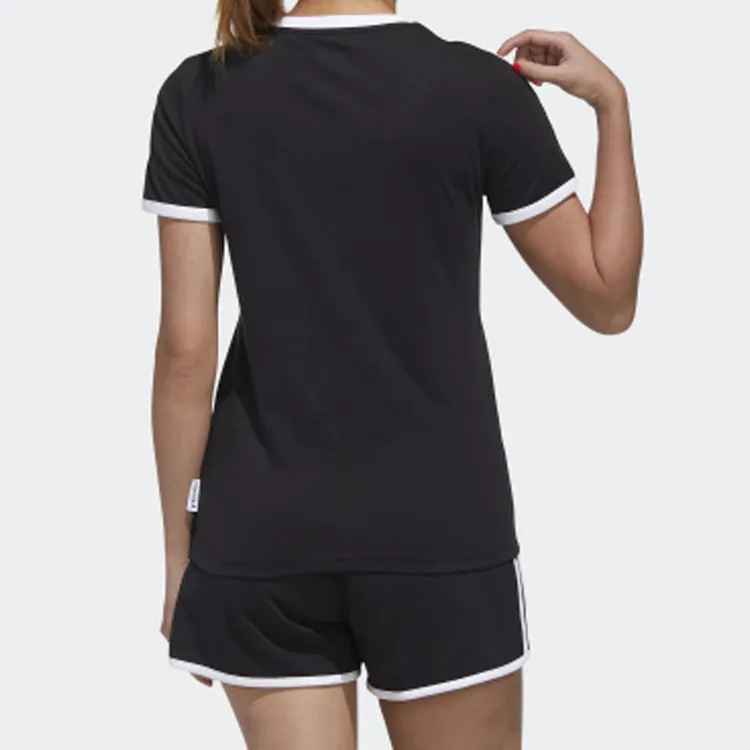 Adidas Neo Set in Sleeve T Shirt Women's Black-3