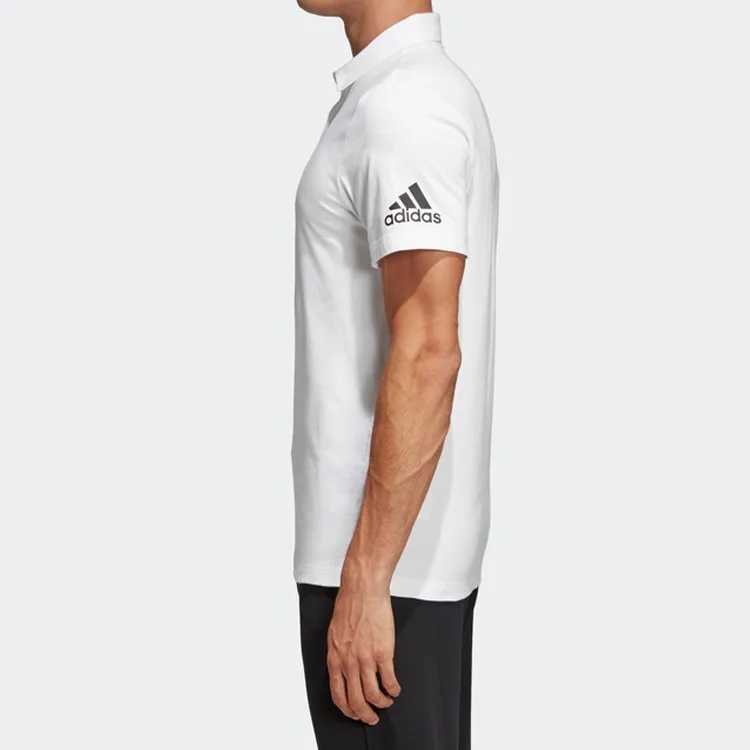 Adidas Polo Shirts Men White-3
