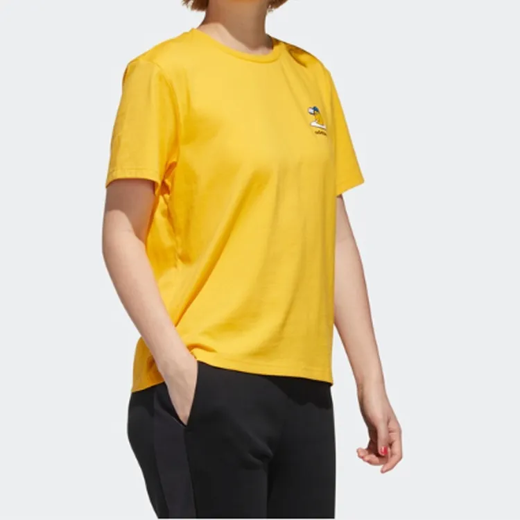 Adidas Neo T Shirt Women's Yellow-4