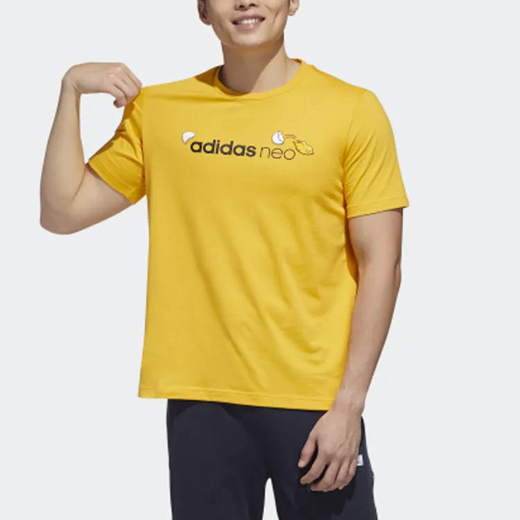 Adidas Neo T Shirt Men's Yellow-2