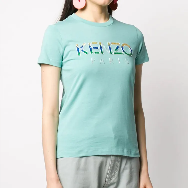 KENZO T Shirts Women's Turquoise-2