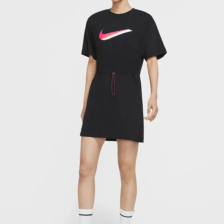 Nike Short Sleeved Dress Women's Black-4