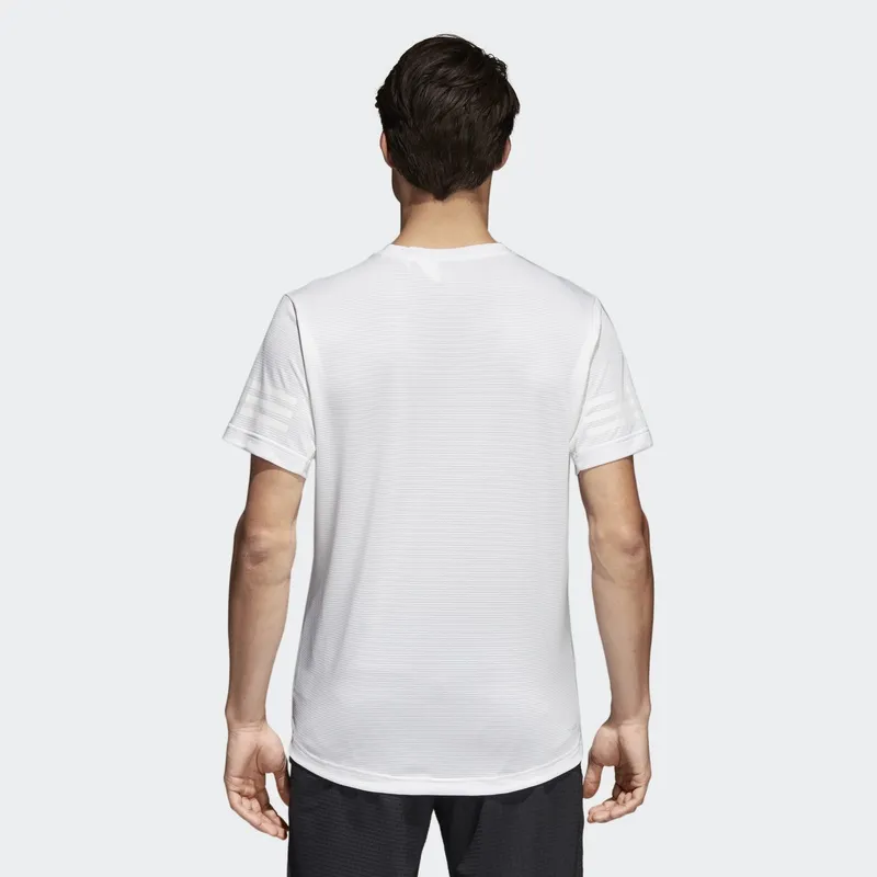 Adidas T Shirts Men White-3