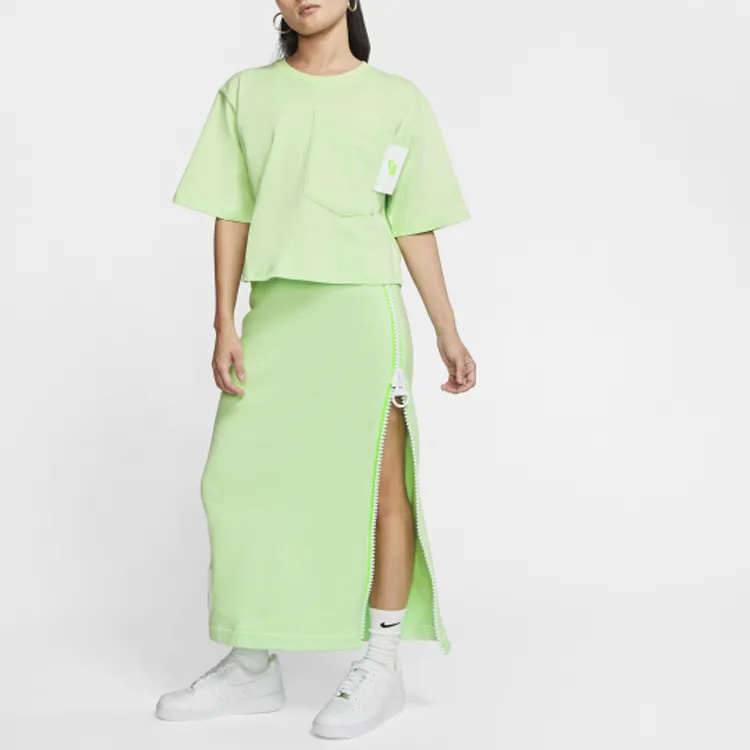 Nike Crop Tops Women's Candy Green-3