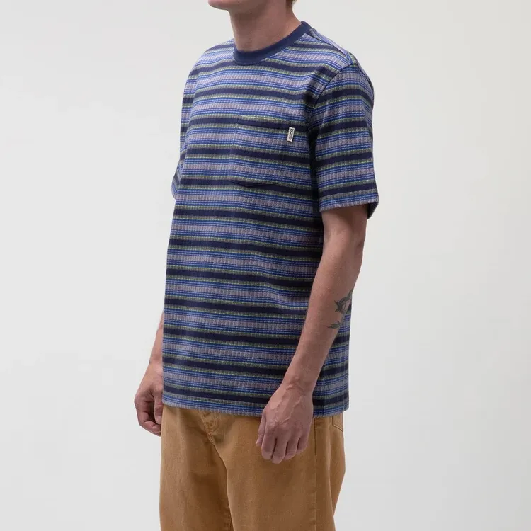 Stussy Ombre Stripe Crew Tee-2