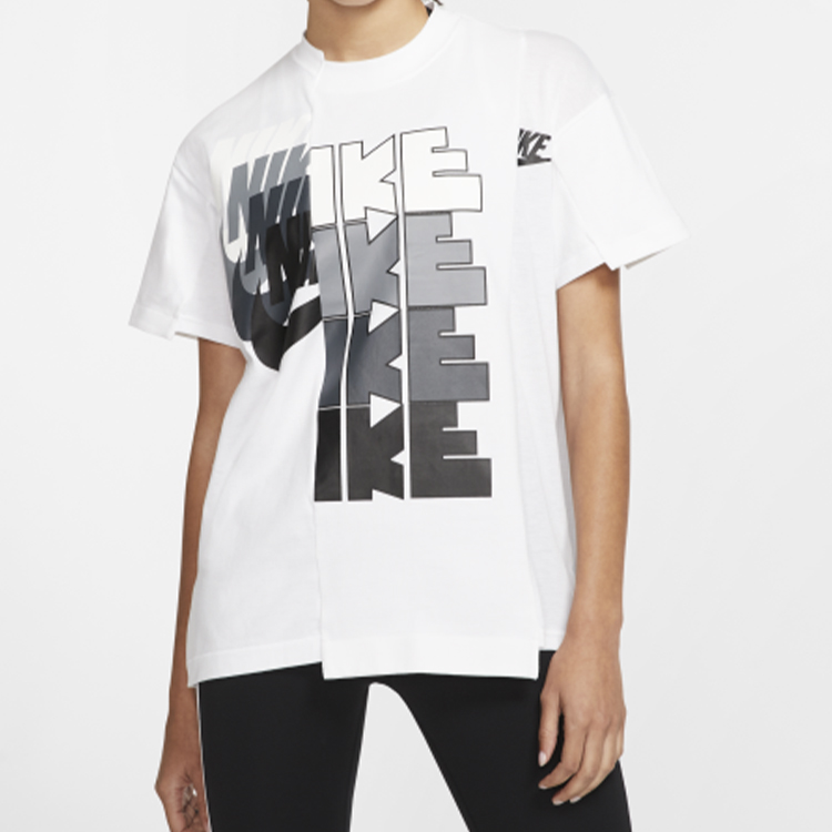 Nike X Sacai Tee White/Grey L - POIZON