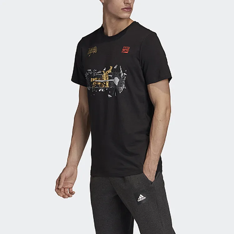 Adidas x MANWEILIANMING T Shirt Men's Black-4