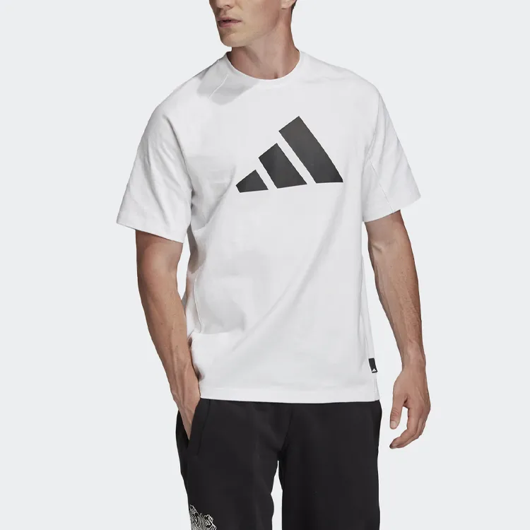 Adidas Set in Sleeve T Shirt Men's White-2