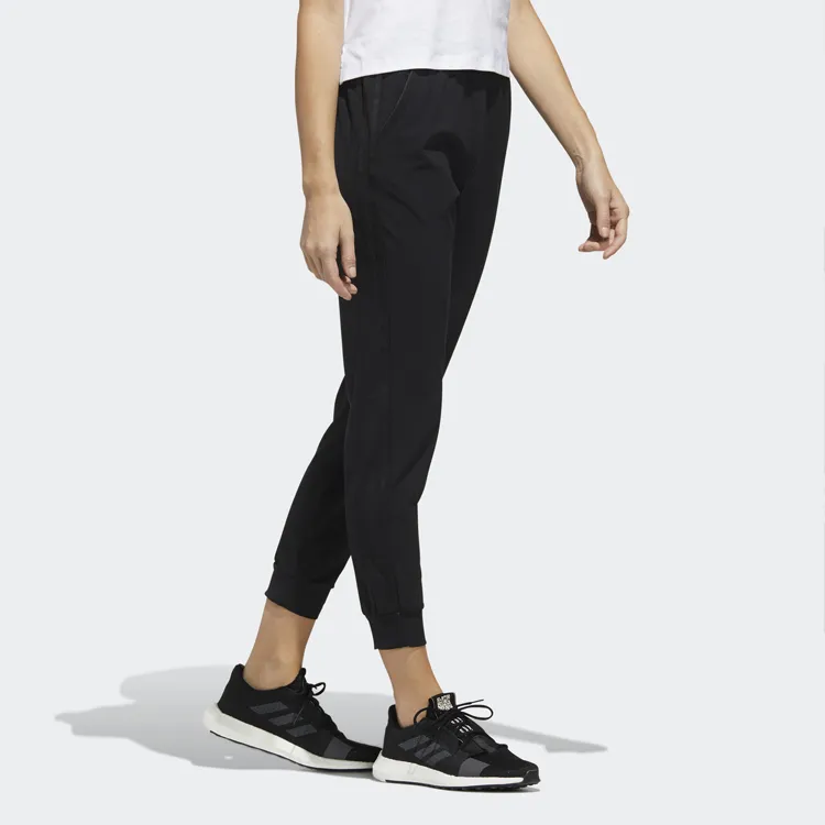 Adidas Knitted Sports Pants Women's Black-4
