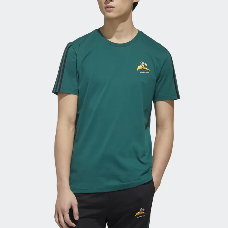 Adidas Neo Straight T Shirt Men's Forest Green-2