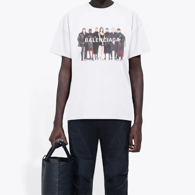 Balenciaga T Shirt Regular Fit Men's White-2