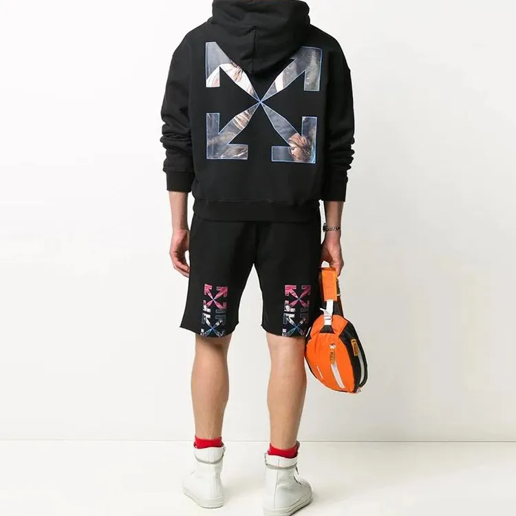 OFF WHITE Oversize Fit Caravaggio Angel Hoodie-3