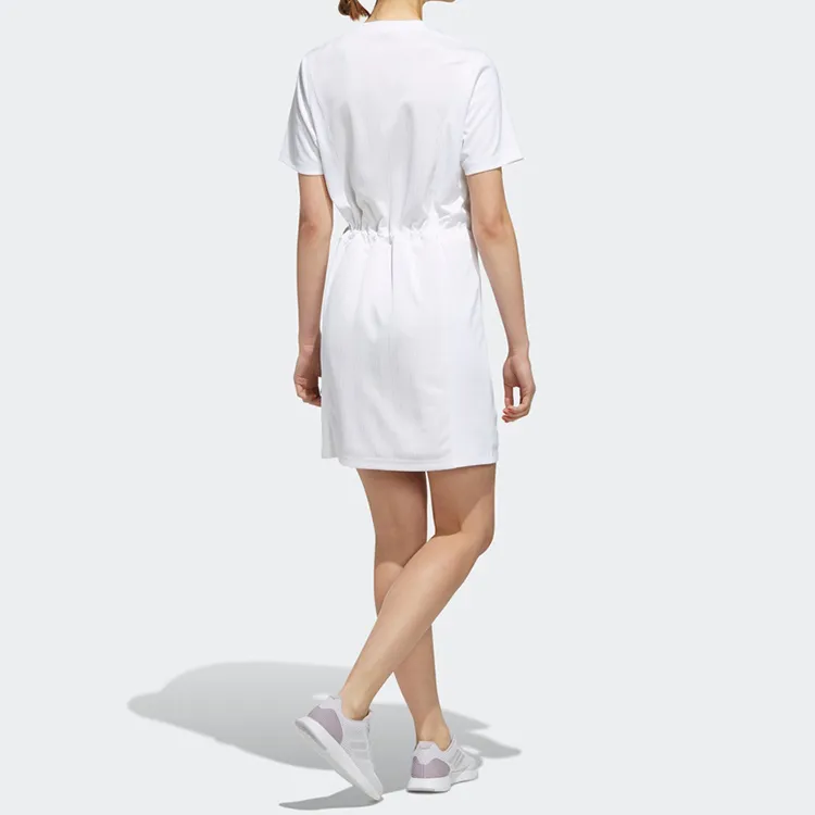 Adidas Short Sleeved Dresses Women's White-3