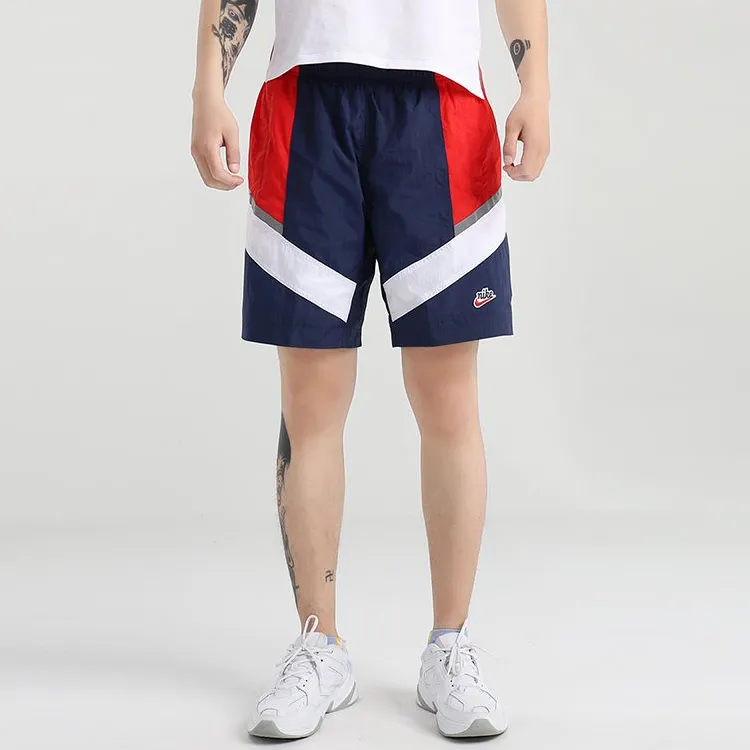 Nike Casual Shorts Men Dark Navy Blue/Pepper Red/White-3