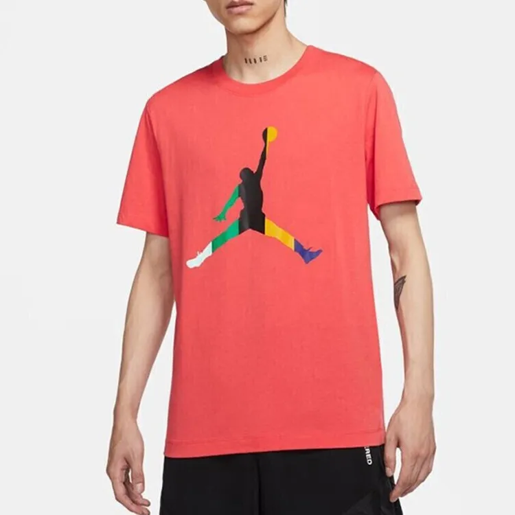 Jordan DNA Jumpman T Shirts Men Coral Red-3
