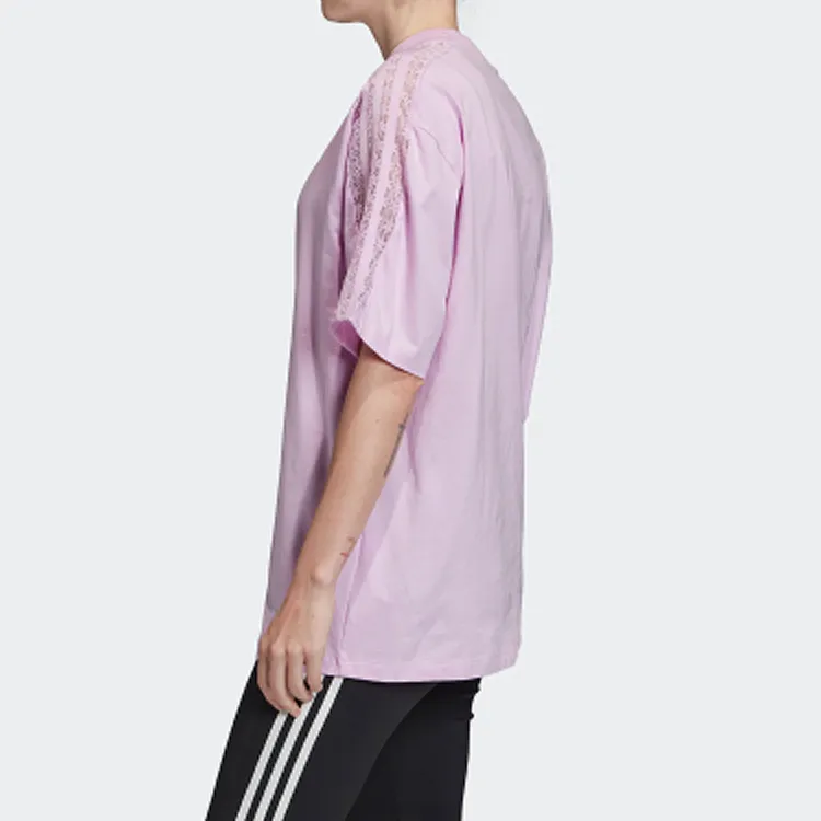 Adidas Originals T Shirt Women's Light Purple-3