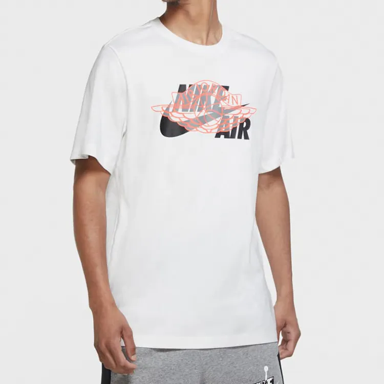 Jordan Air T Shirts Men White-3