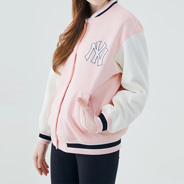MLB Baseball Jacket Unisex Pink-2