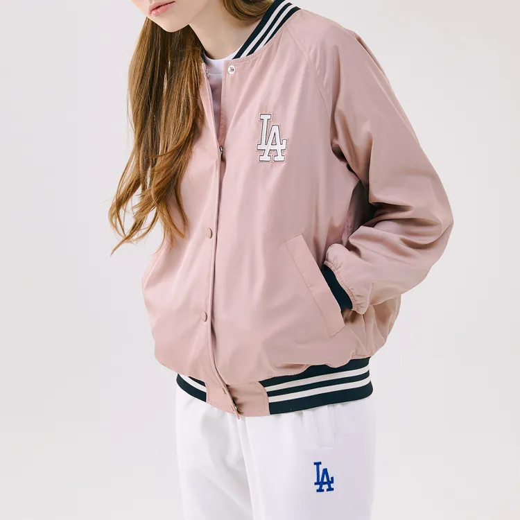 MLB Baseball Jacket Unisex Pink-2