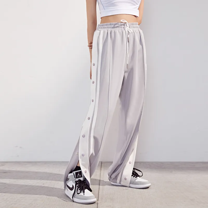 NOCAO Snap Button Straight Fit Pants Unisex-2