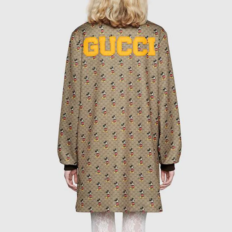 Disney X GUCCI Long-Sleeved Dresses Women's Brown-2