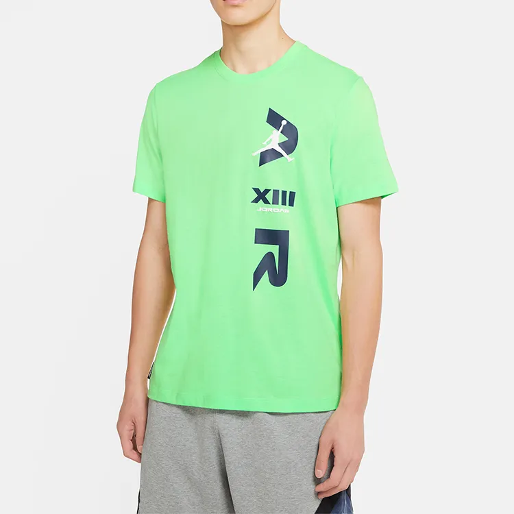 Jordan LGC AJ13 T Shirts Men Green-2