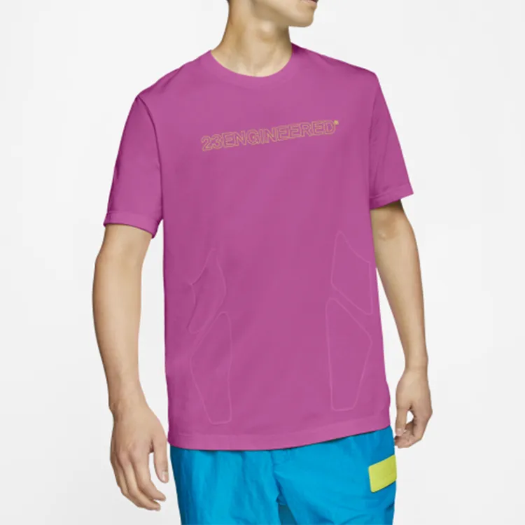 Jordan T Shirts Men Fuchsia-2