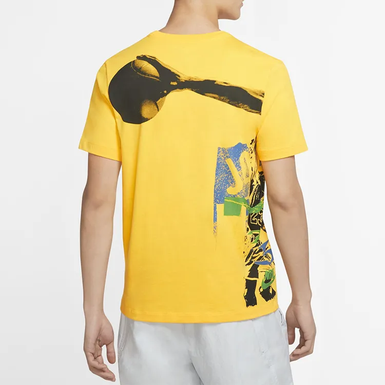 Jordan T Shirt Men's Amarillo Yellow-2