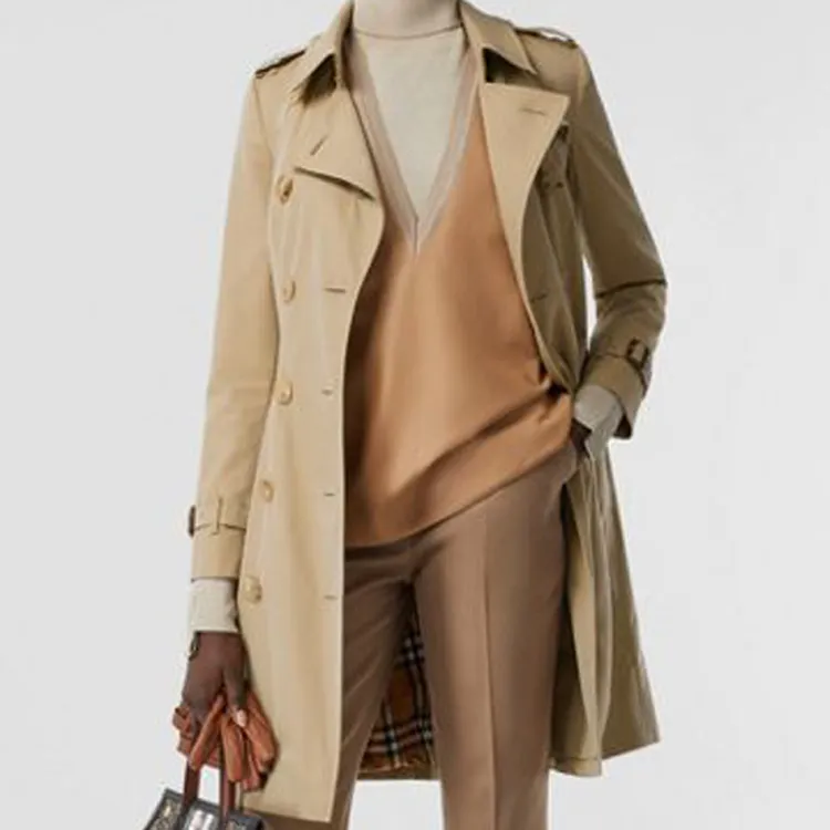 Burberry Trench Coat Women's Honey-1