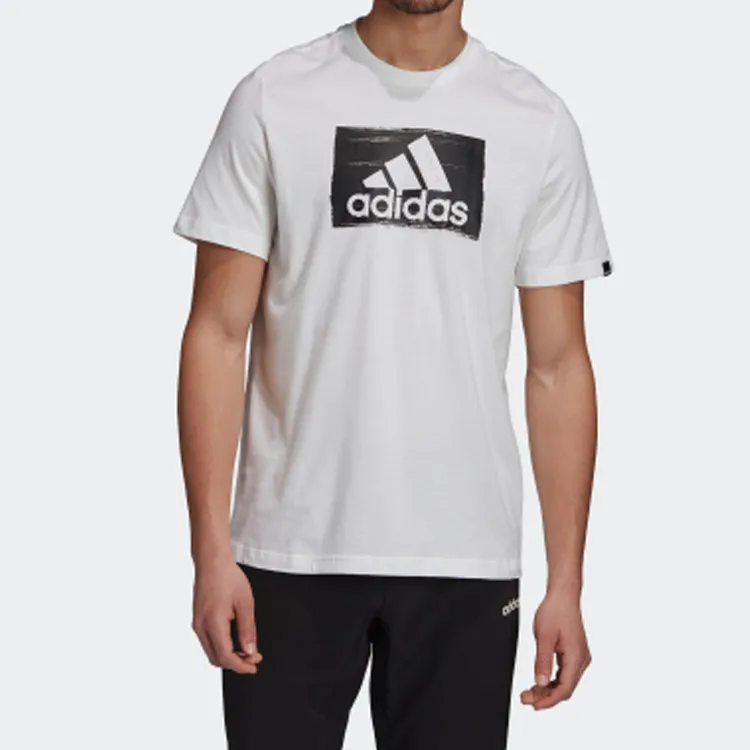 Adidas T Shirts Men White-2