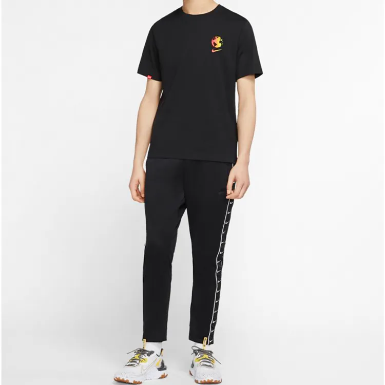 Nike T Shirts Men Black-5
