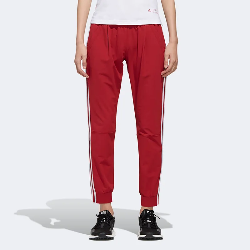 Adidas Knitted Sweatpants Women's Chestnut Red/Campus Burgundy-2