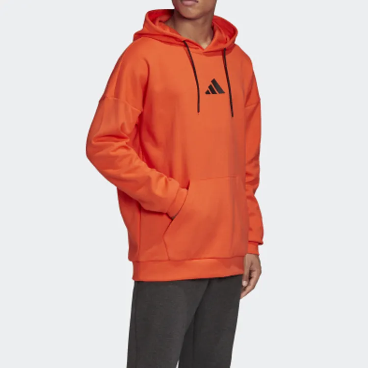 Adidas Sweatshirts Men Half Neon Red-2