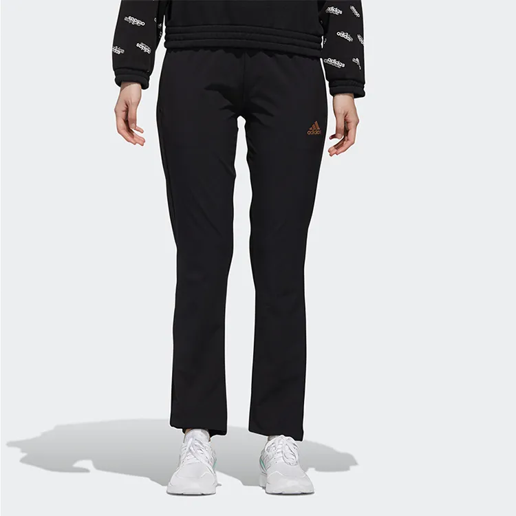 Adidas Knitted Sports Pants Women's Black-2