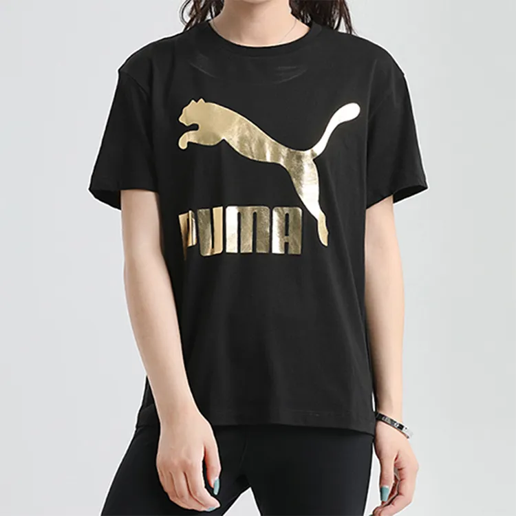PUMA Set in Sleeve T Shirt Women's Black-2