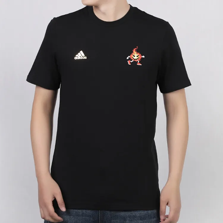Adidas T Shirts Men Black-2