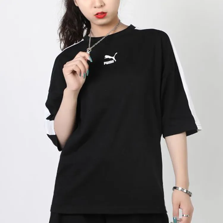 PUMA T7 T-Shirts Women's Black-3