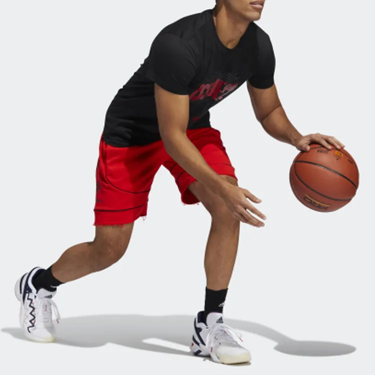 Adidas Basketball Shorts Men's Bright Pink-3