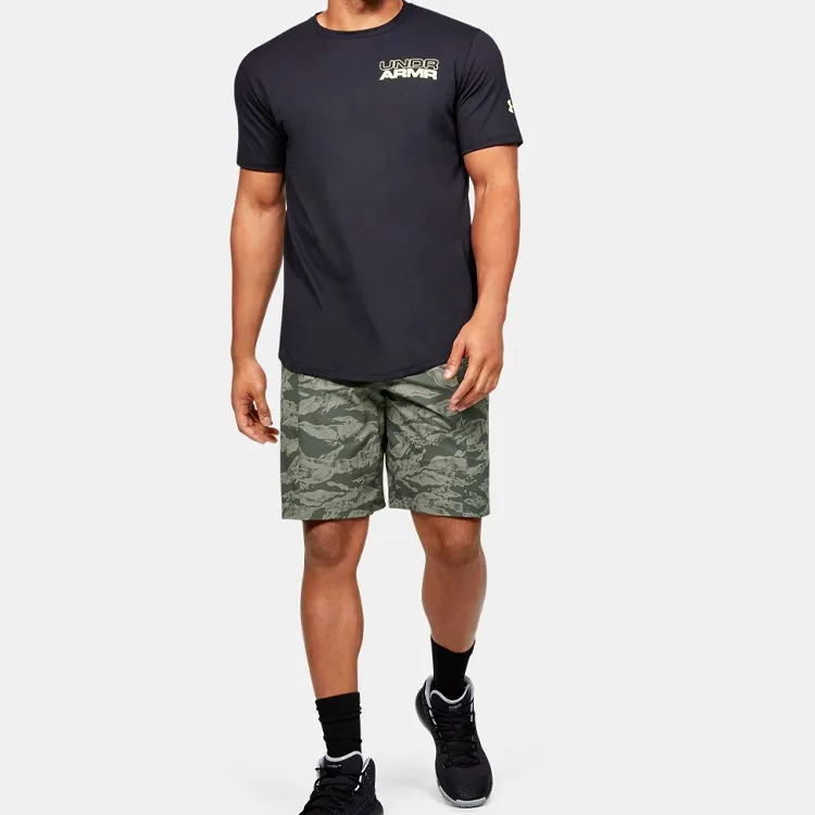 Under Armour Baselin Casual Shorts Men Green-3