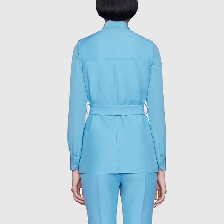 GUCCI Vests Women's Light Blue-3