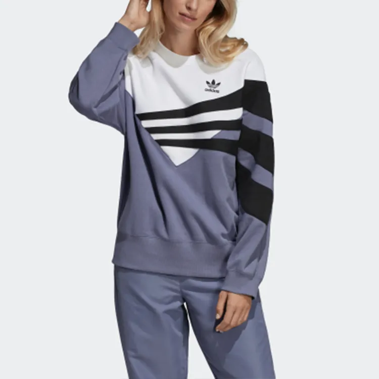 Adidas Originals Trefoil Sweatshirts Women's Indigo/White/Black-2