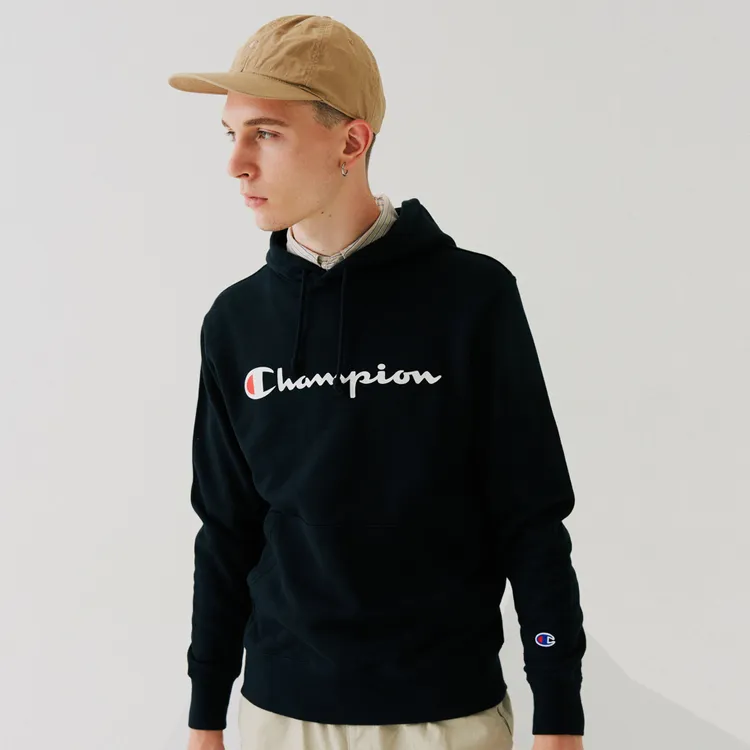 Champion Sweatshirt Japan Version Unisex Black-1
