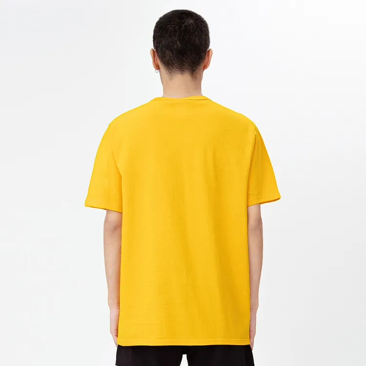 Champion Short Sleeved T Shirt US Version Unisex Gold-5