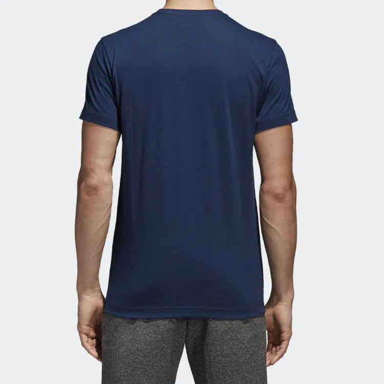 Adidas T-Shirts Men Blue-4