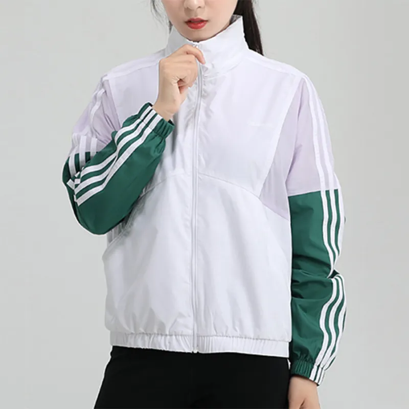 Adidas Neo Jackets Women's White/Forest Green-2