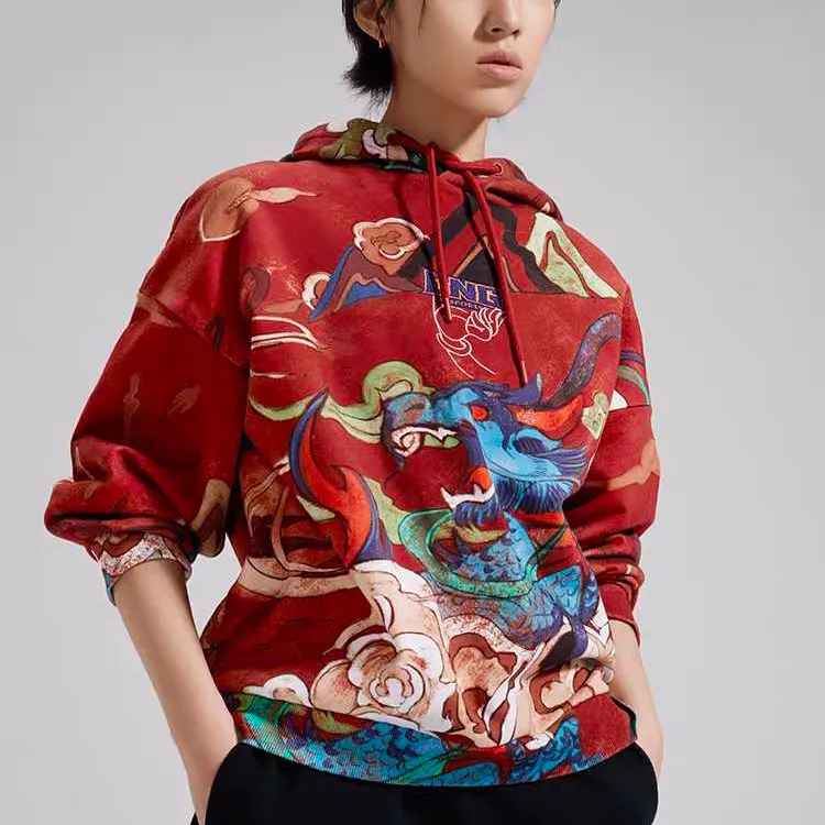 LINING Sweatshirts Unisex Reddish Umber-3