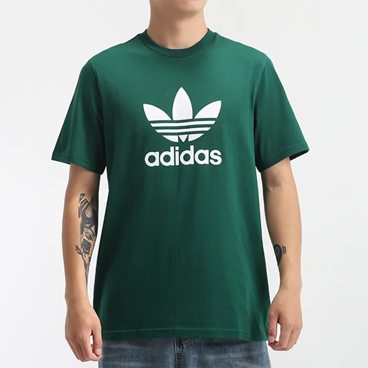 Adidas Originals Trefoil T Shirts Men Dark Green-3