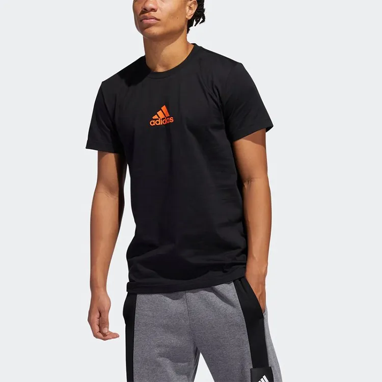 Adidas T Shirts Men Black-2