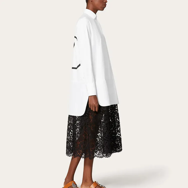 Valentino Long-Sleeved Dresses Women's White-2
