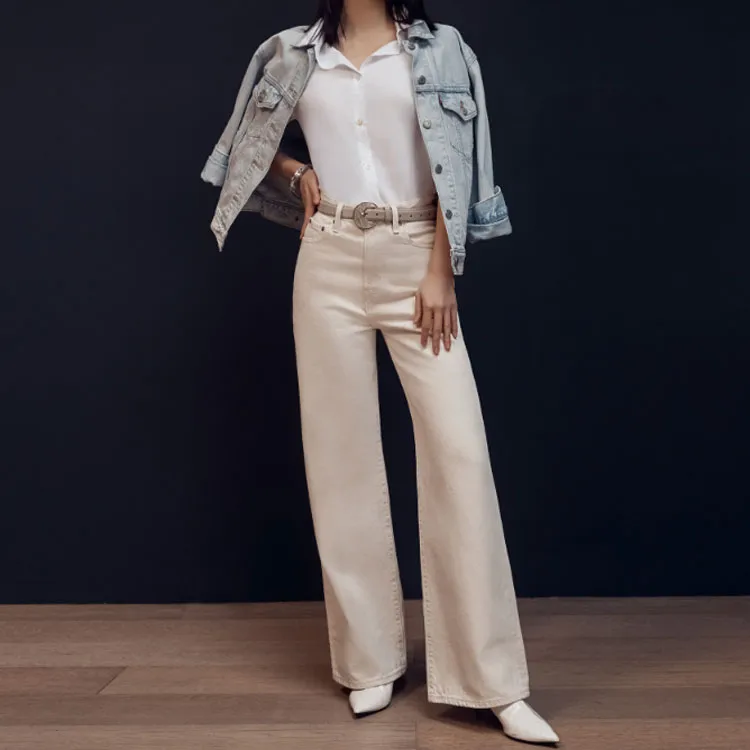 Levis Jeans Women's White-4